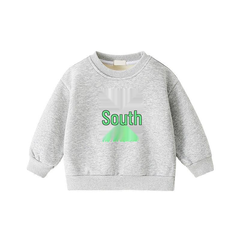 Children s Velvet Thickened Hoodie: Warm, Loose-Fit, Long Sleeve Winter Top 110 cm