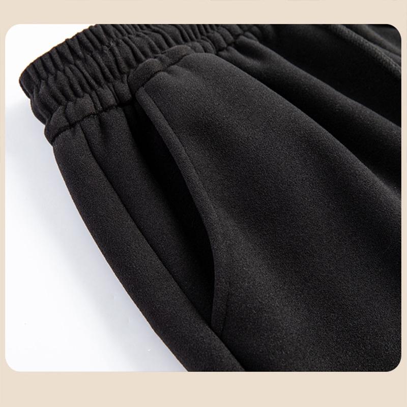 Женские повседневные утолщенные спортивные брюки с флисовой подкладкой — фото 5