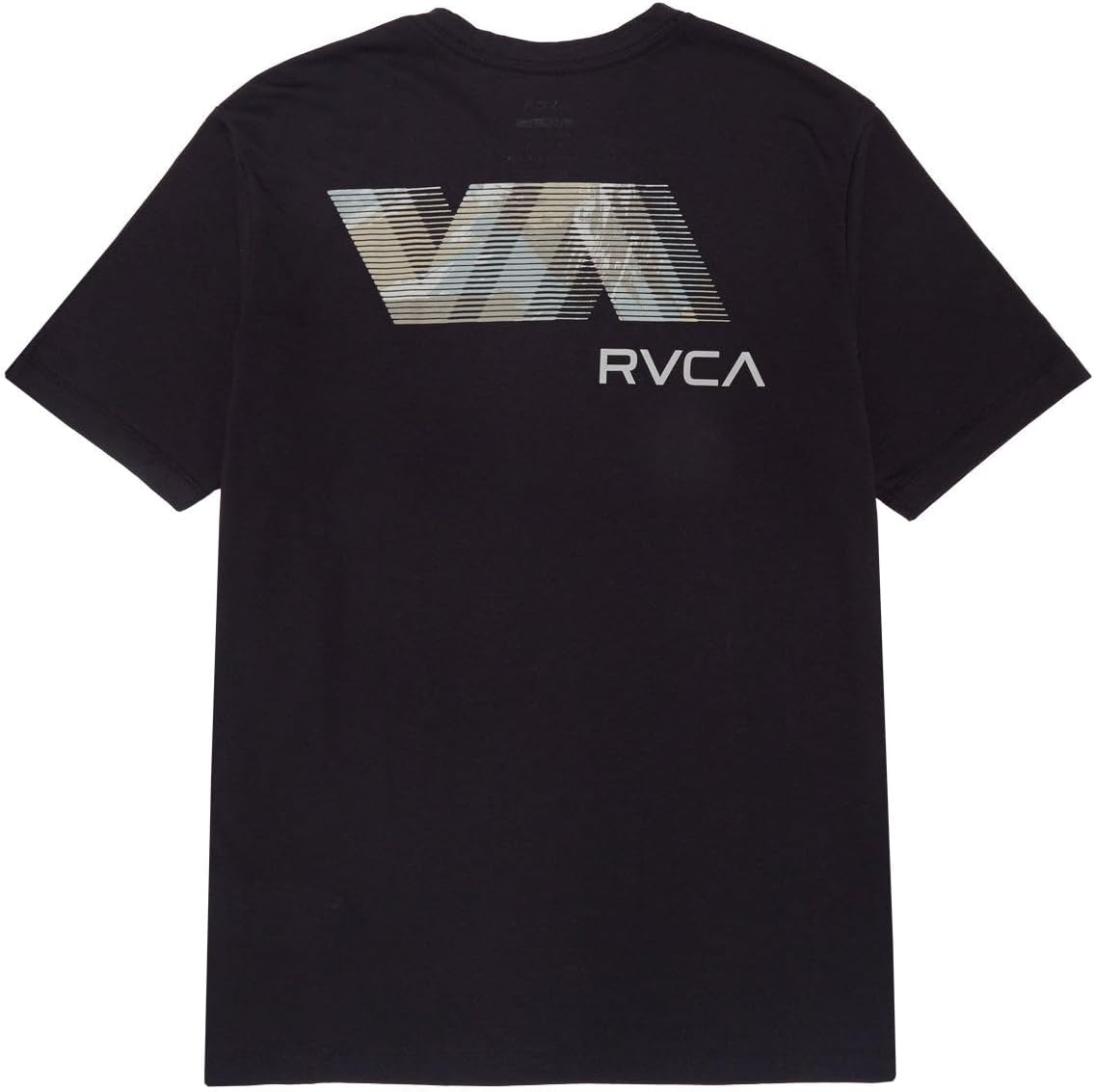 RVCA VA Blur Fill T-Shirt Black Unisex T-Shirt XXL