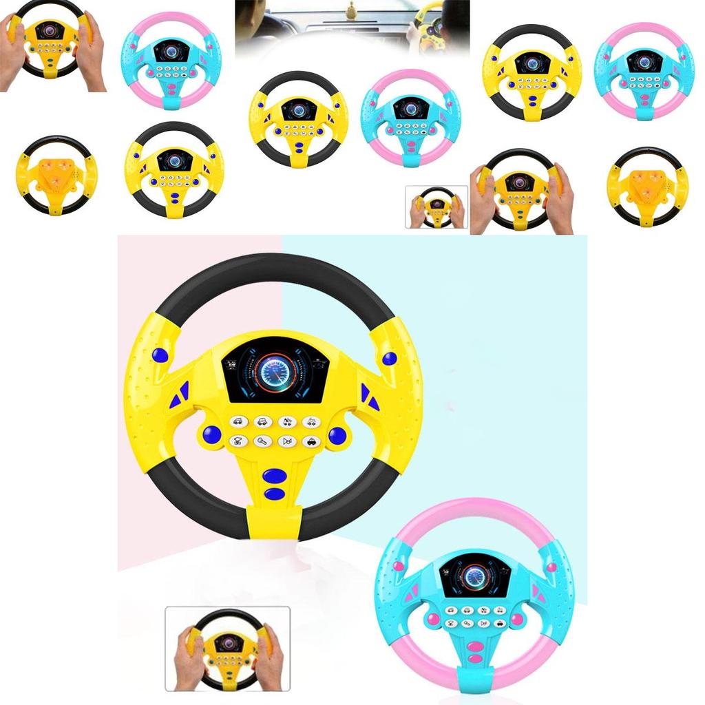 Children's Interactive Steering Wheel Toy Simulated Car Driving Experience Educational Early Learning Toy Tiktok Popular Toy
