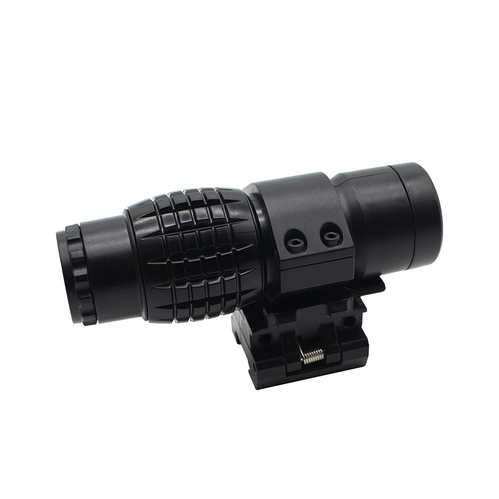 1PCS/Set 3X Magnifier Scope Side Turn Triple Mirror Telescope Magnifying Glass Outdoor Hunting Tools