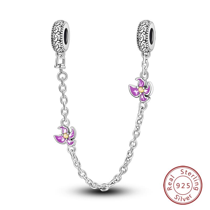 Copper Heart Shaped Keylock Cross Pattern Fantasy Cat Claw Safety Chains Fit Qikaola Original Bracelets Diy Jewelry