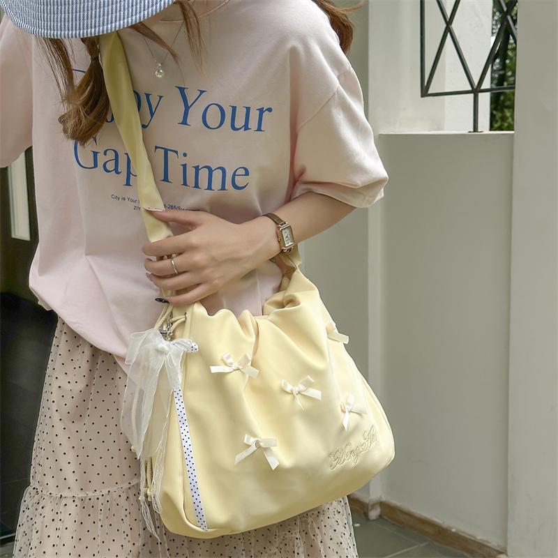 Tote Bag Handbag Bow Shoulder Bag Large Capacity Women Crossbody Bag