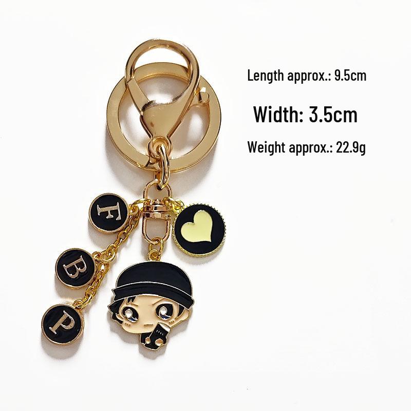 Conan Kid Anime Keychain Pendant - Handmade Cartoon Bag Accessory