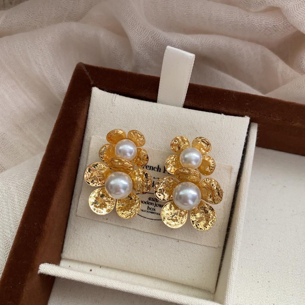 Nische Einfacher Korb Einzigartiges Design Temperament Mode Vielseitig Internet-Berühmtheit Leichter Luxus Temperament Ohrringe