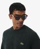 LACOSTE Men'S Braided Crew Neck Pullover Ah8570-56N Uhf
