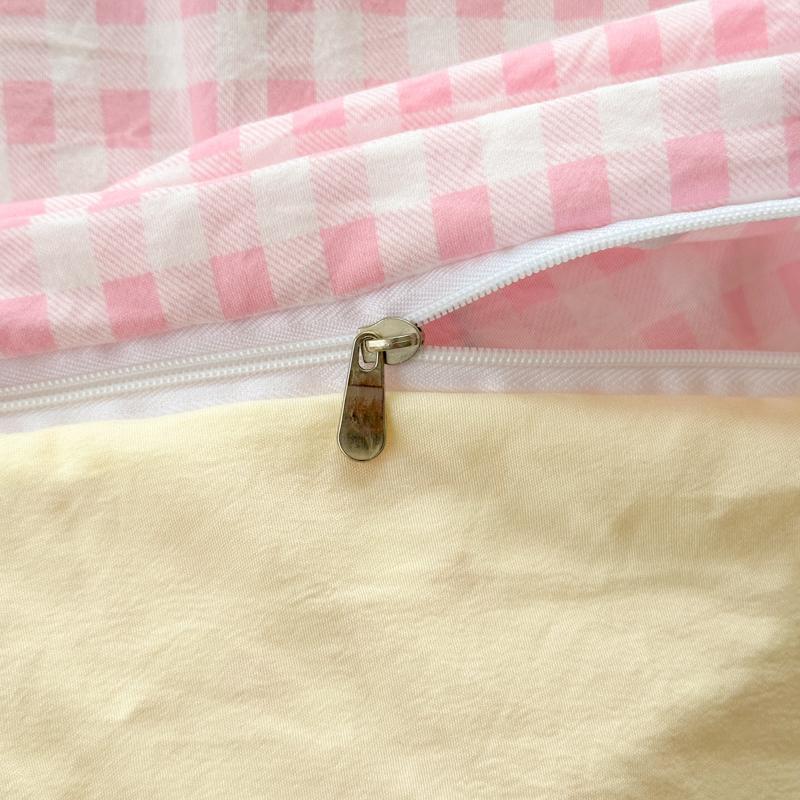 Uroczy Różowy Kreskówkowy Kot Kokarda Ręcznik Haft Dziewczynki Dzieci Pościel Zestaw Płukana Bawełna Miękkie Poszewki na Kołdrę Prześcieradło Poszewki na Poduszki 3/4 Szt.