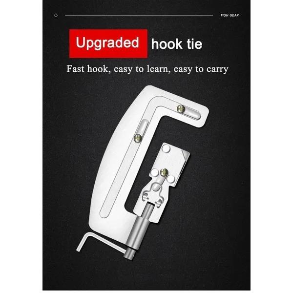 High Quality Semi Automatic Fishing Hooks Line Tier Machine Portable Stainless Steel Fish Hook Line Knotter Tying Binding Stonego Fishing Tool