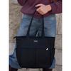 Modna torba shopper A4 w czarnym kolorze - Peterson