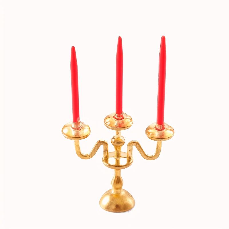 Mini Vintage Three-armed Candlestick Home Table Decor