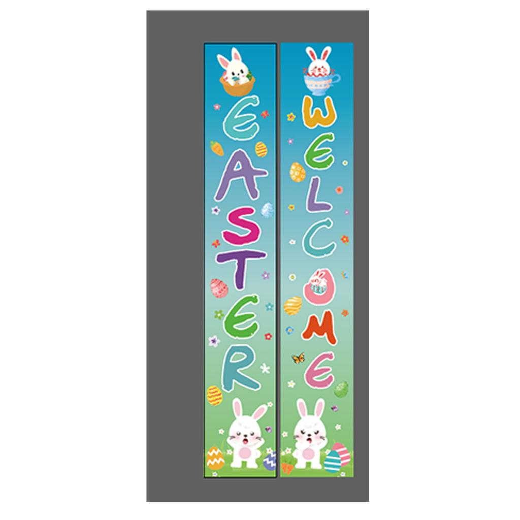 180 * 30Cm Easter Family Party Festival Atmosphere Arrangement Flag Polyester Cloth Couplet Customization