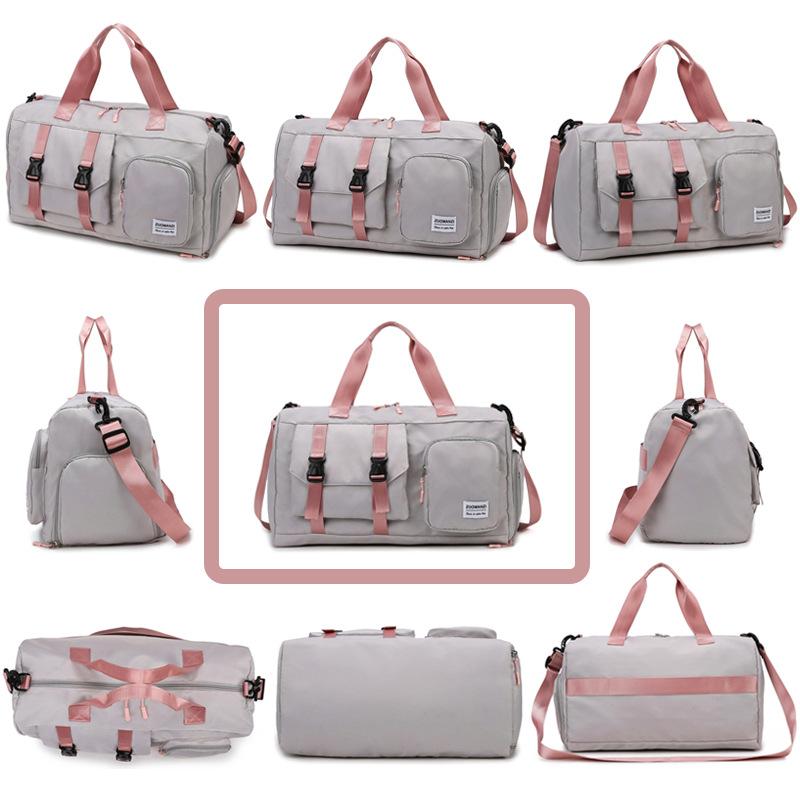 Large-capacity Travel Bags Can Be Set with Tie Rods, Fitness Bags, Independent Shoe Warehouses, Travel Boarding Bags, Waterproof Handbags