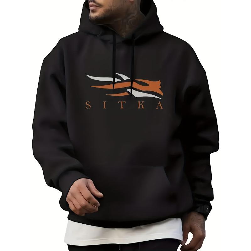 Polyester Men s Graphic Hoodie Moisture Wicking Quick Dry Relaxed Fit Gym Workout S