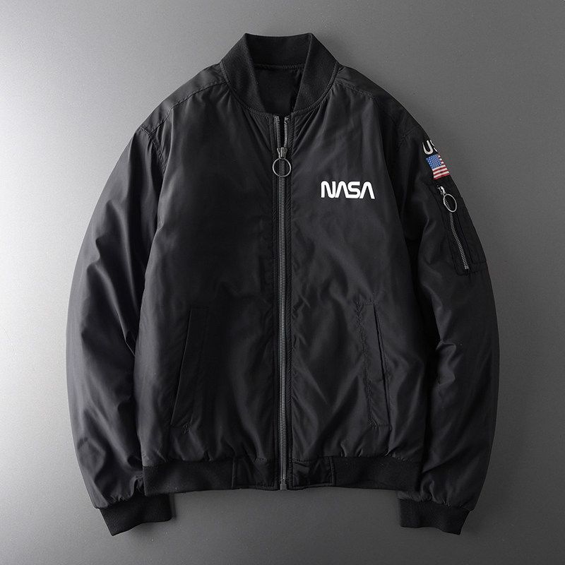 MA1 Export Order Winter Bomber Jacket Black XL
