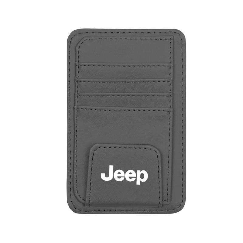Sun Visor Card Bag Storage Clip Glasses Storage Accessories For Jeep Wrangler Rubicon Renegade Compass Grand Cherokee Patriot JK