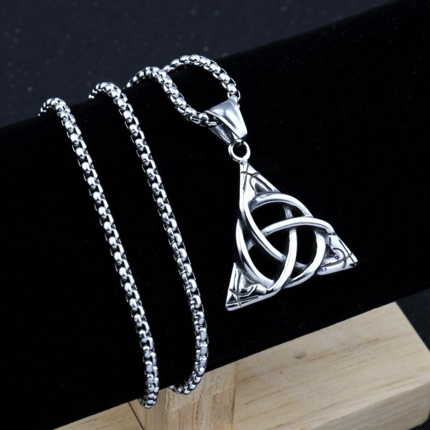 Trendy Hip Hop Street Dance Necklace Accessories Men's Nightclub Accessories Titanium Steel Necklace