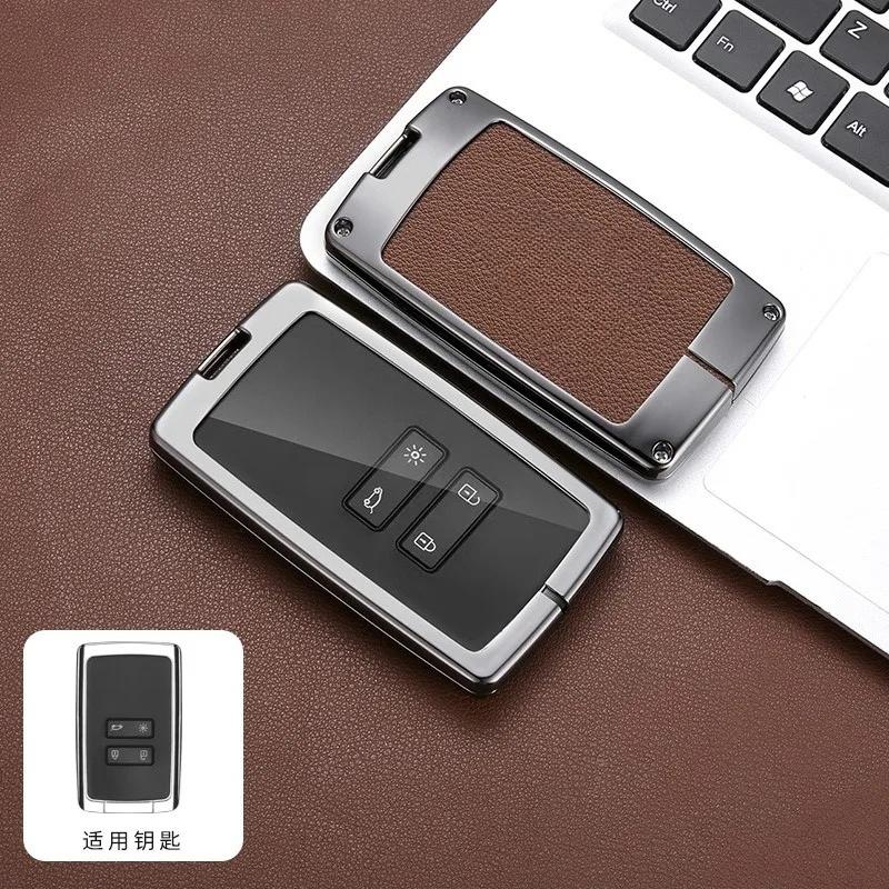 Zinc Alloy Car Key Case Cover Shell For Renault Koleos Kadjar Captur Megane Talisman Espace Clio Zoe Scenic Arkana Dacia Sandero