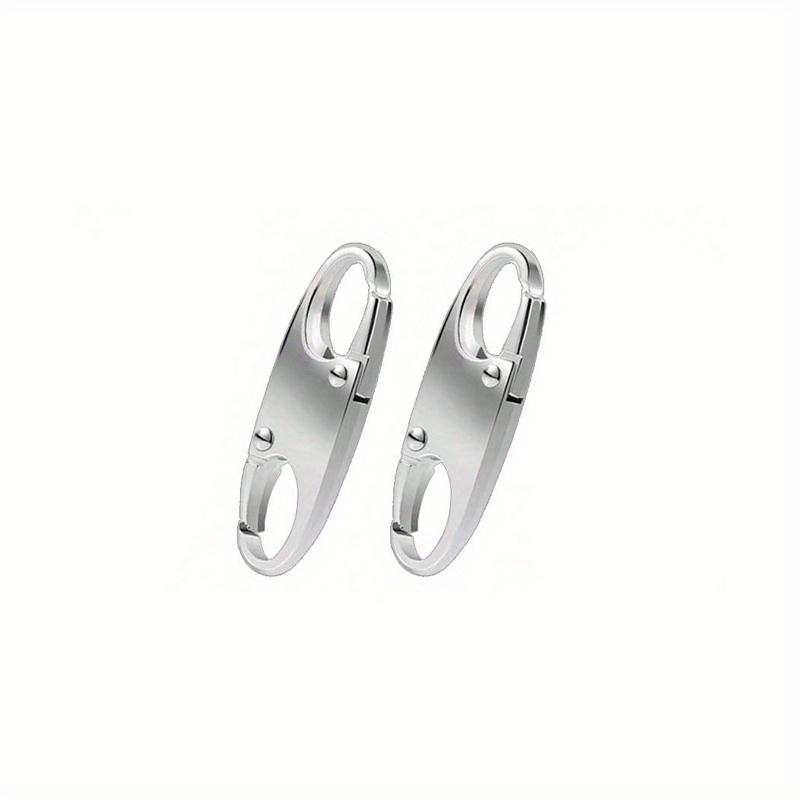 2/4PCS Carabiner Clip Double-layer S-shaped Zipper Clip Used for Outdoor Fishing  Rock Climbing Camping Gadgets and Accessories