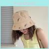 Cute Bear Embroidered Fisherman Hat For Women Summer Sun Protection Hat Casual Bucket Hat Men