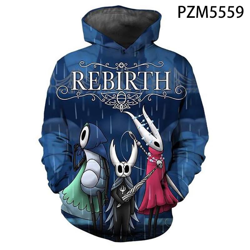 

Толстовка с 3D принтом игры Hollow Knight для мужчин и женщин, модный повседневный пуловер, мужские уличные толстовки больших размеров 6XL