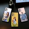 Chinese Actress Crystal Liu Soft Silicone Black Cover Phone Case For Samsung Galaxy A73,A72,A71,A70,A53,A52,A51