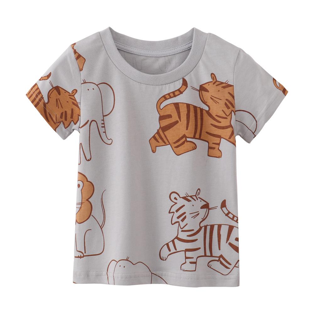 

Children s clothing new summer short-sleeved boys T-shirt bottoming shirt Korean style casual top 100