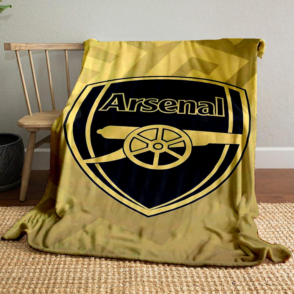 Arsenal Logo Designed Flannel blanket for bedroom, living room, sofa, and nap