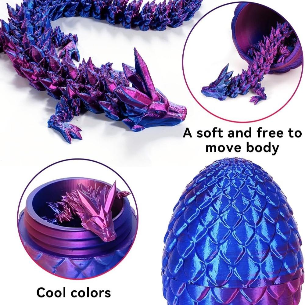 Creative Decompression Dragon Egg Chameleon Pendulum 3D Printing Complete Set of Gifts Colorful Set Toys Colorful Decoration