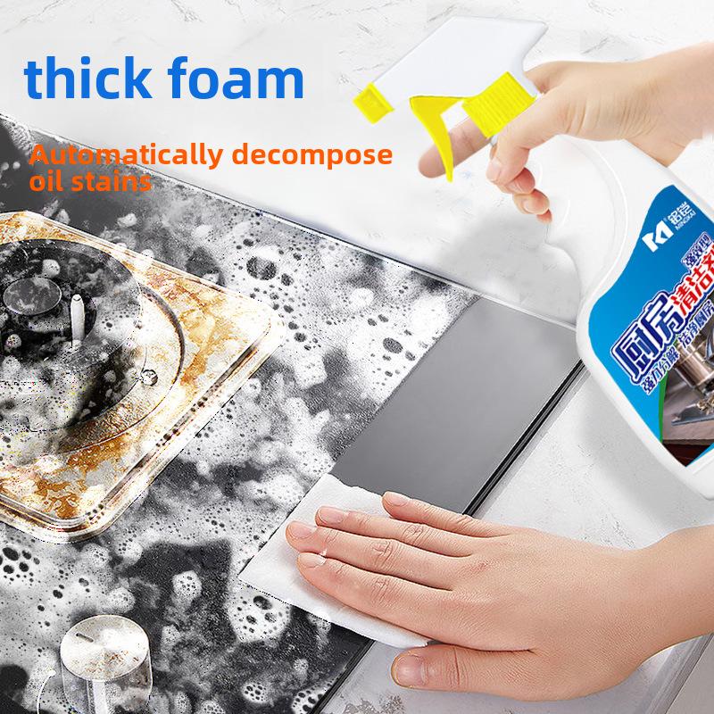 Heavy-Duty Kitchen Oil Stain Remover Foam Cleaner