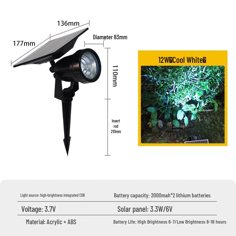 Black Scorpion Solar Landscape Spotlight