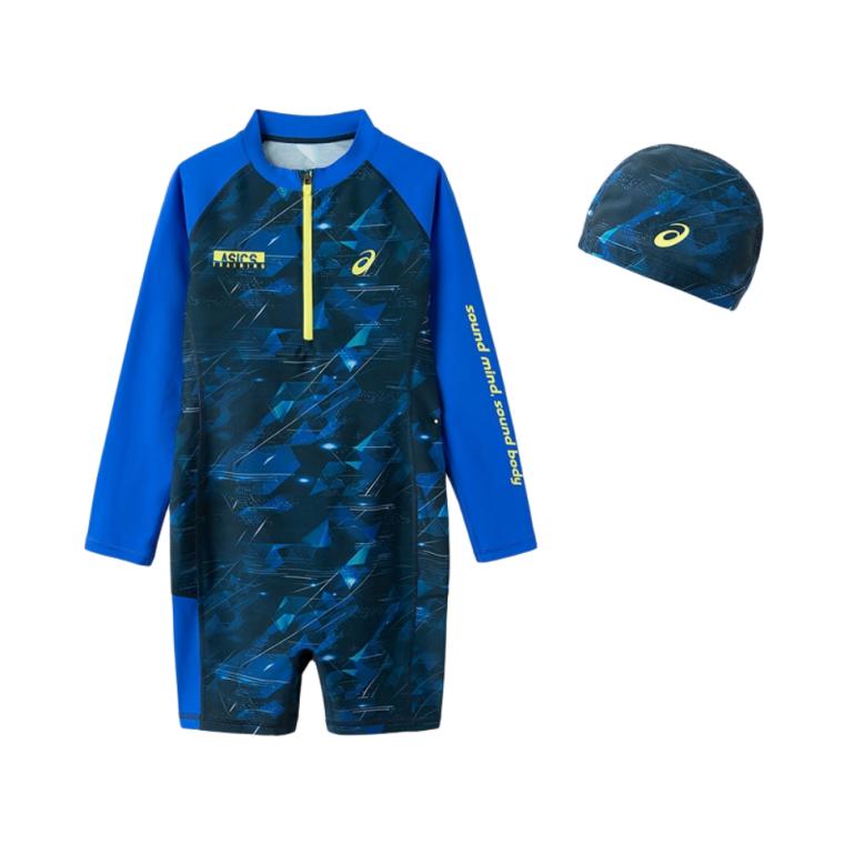 Детский купальник Asics Спортивный Performance SS25 Комплект из 2 предметов Темно-синий Подростки 332251672076-5003 130