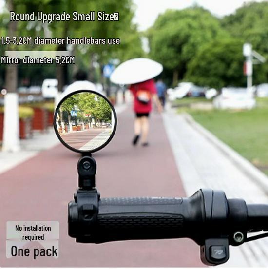 Electric Bike and Bicycle Convex Rearview Mirror