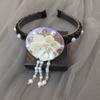 Flower Hanbok Hairband Tassel Stage Dance Hair Hoop Sweet Korean Headband  Ladies