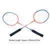 Badminton Racquets Set Lightweight Iron Alloy One Piece Double Rackets with Storage Bag for Beginner