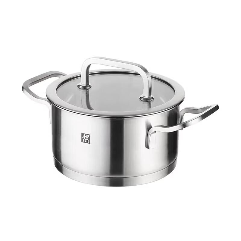Zwilling Moment 16cm Double-Handled Stew Pot with Glass Lid
