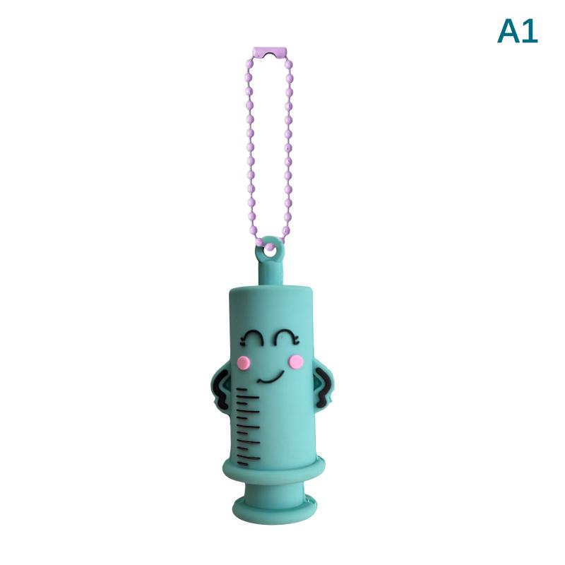 Ampoule Bottle Opener Keychain Syringe-Shaped Cutter Nurse Doctor Ampoule Bottle Opener Aid Medication Vial Breaker Tool