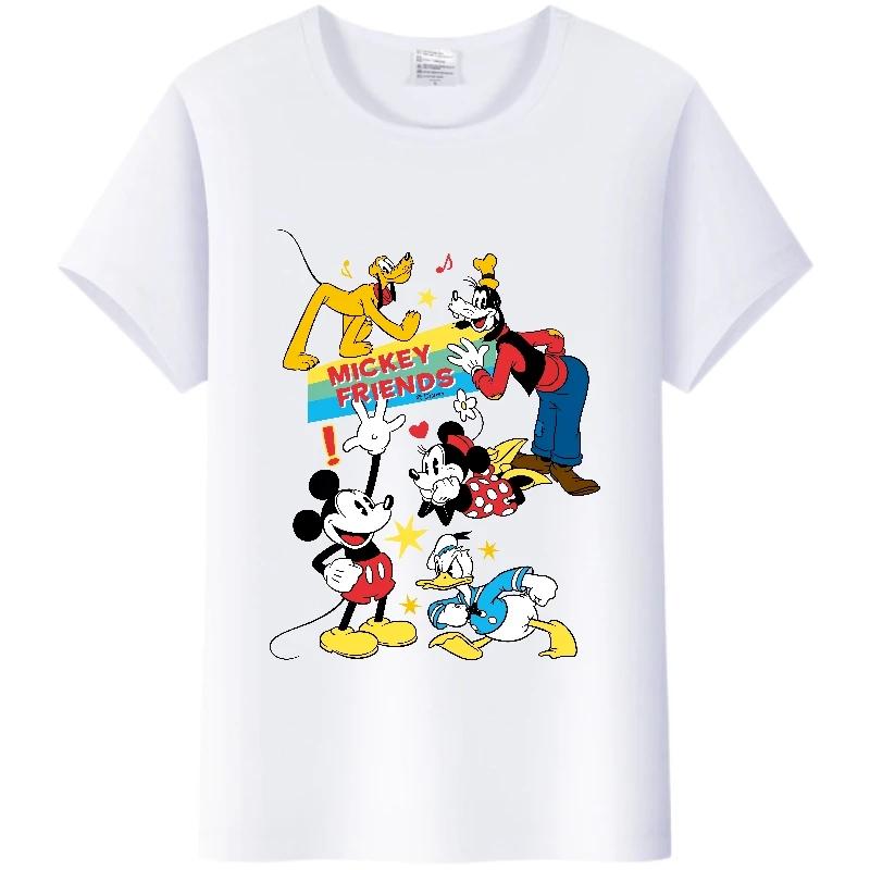 Kawaii Cartoon Mickey Mouse Loose Clothes Summer Blouses T-shirt White Gothic Tees Harajuku Tops Tshirt Unisex