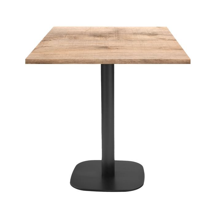 Table 70 X 70 Cm - Round Model In Natural Tannin Wood