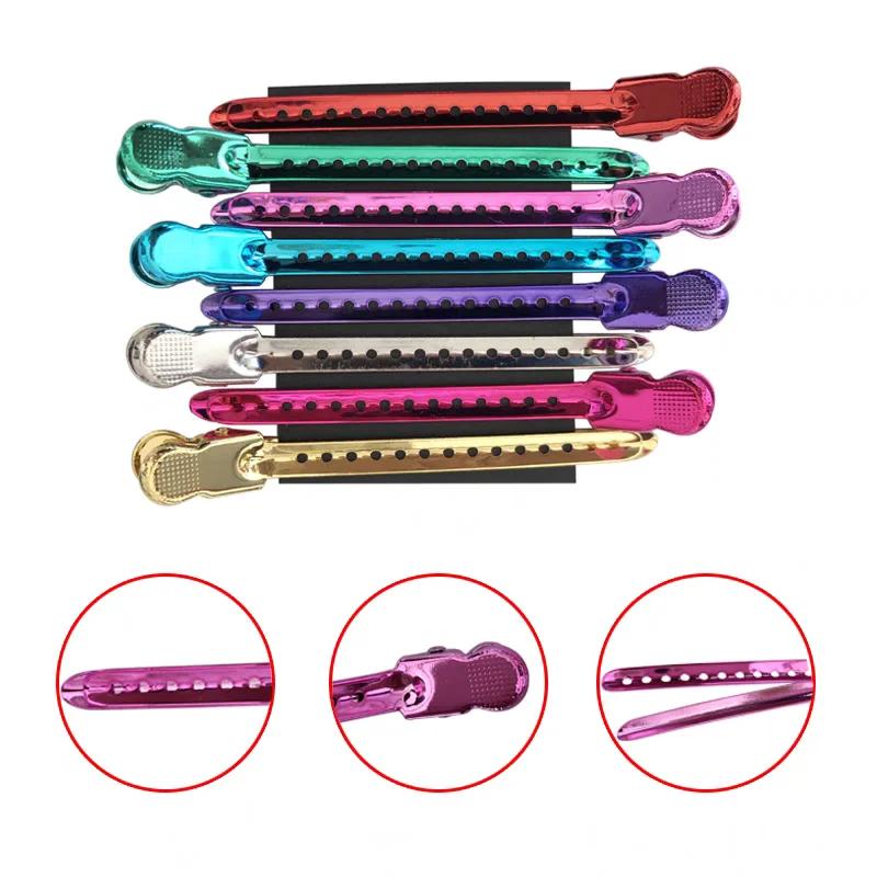 12 Stück Alligator Haarspangen Friseurklammern Stahl Haarnadeln Haarklammer Professioneller Barbier Für Lockige Frisur Abteilklammern