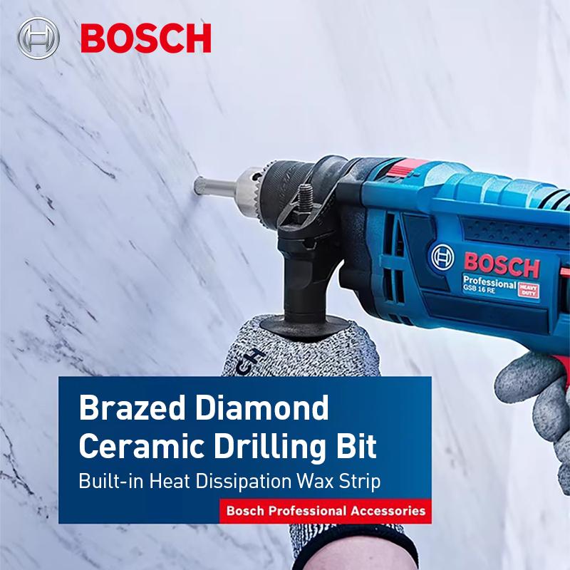Bosch Professional Series Brazed Diamond Tile Dry Drill Bit with Cooling Wax Ceramic drill bits
