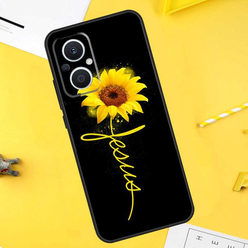 

Sunflower Jesus Christ Cover For OPPO Reno 10 Pro 8T 2Z 4Z 5Z 4 5 6 7 8 Lite OPPO Find X6 X5 X2 X3 Pro Lite Case OPPO Find X6 Pro