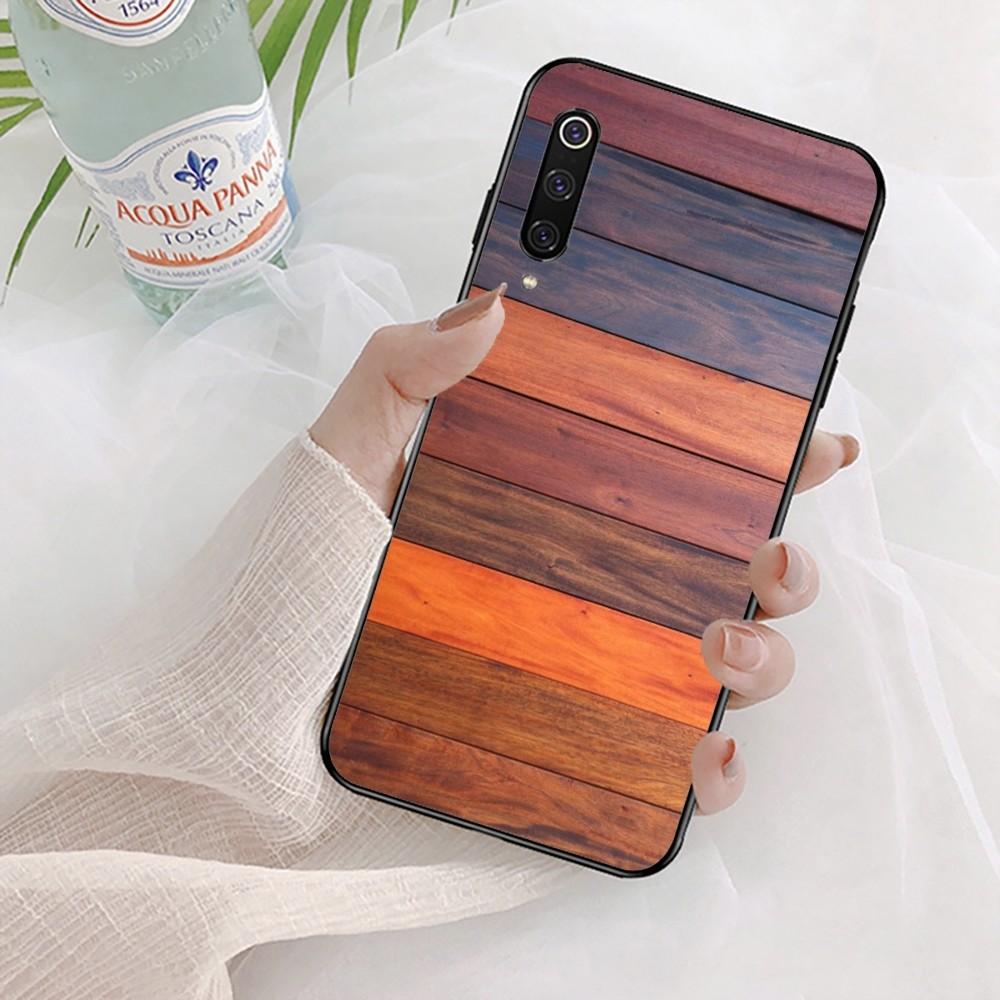Wood Grain Phone Case For Xiaomi Mi 5X 8 9 10 11 12 lite pro 10T PocoX3pro PocoM3 Note 10 pro lite