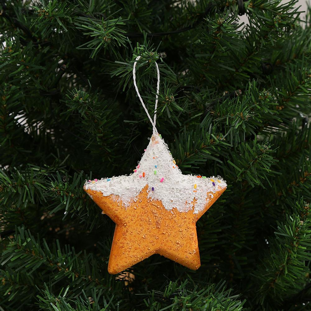 Foam Candy Cane Gingerbread Man Christmas Tree Pendant Ball Snowflake Xmas Tree Hanging Ornament for Navidad Natal Home Decor