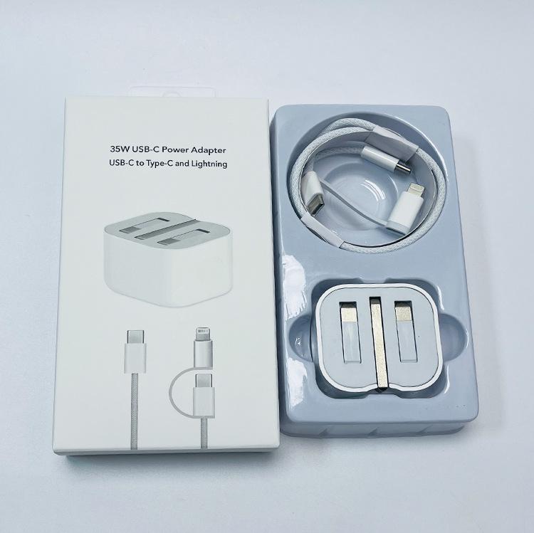 Caricabatterie PD da 20W/35W Compatibile con Apple 15 per iPad e iPhone con Cavo