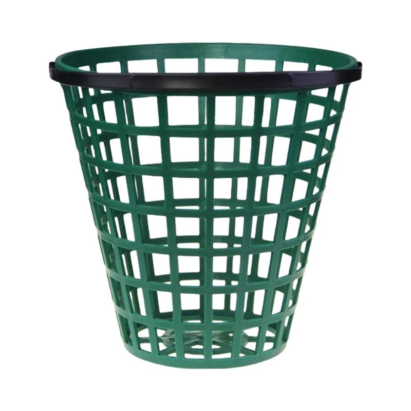 Unbreakable Golf Ball Basket Plastic Carrying Bucket Holder with Handle for Practice Storage Course Driving Range