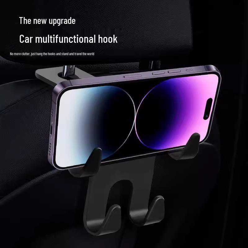 Multi-Functional Car Seat Hooks for Storage & Phone Holder
