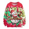 Women's Casual Long Sleeve Woolen Christmas Sweatshirt Fall  Vacation Long Sleeve Pullover