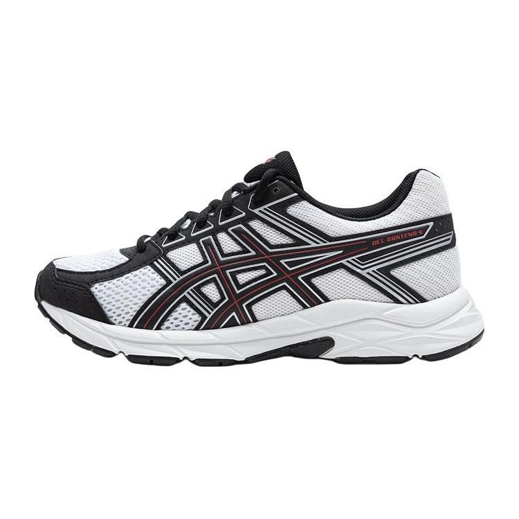 

Asics Gel-Contend 4 Low Top Kids Running Shoes Kids Running Shoes White Black 1014A322-100 37