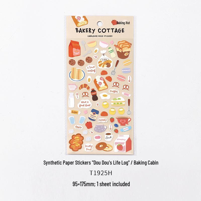 Scenery Sticker: Doudou Life Log Decorative Elements for Journals and Collages