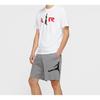 T Shirts Men's White Crew Neck Moderate Straight Fit CZ2330-100